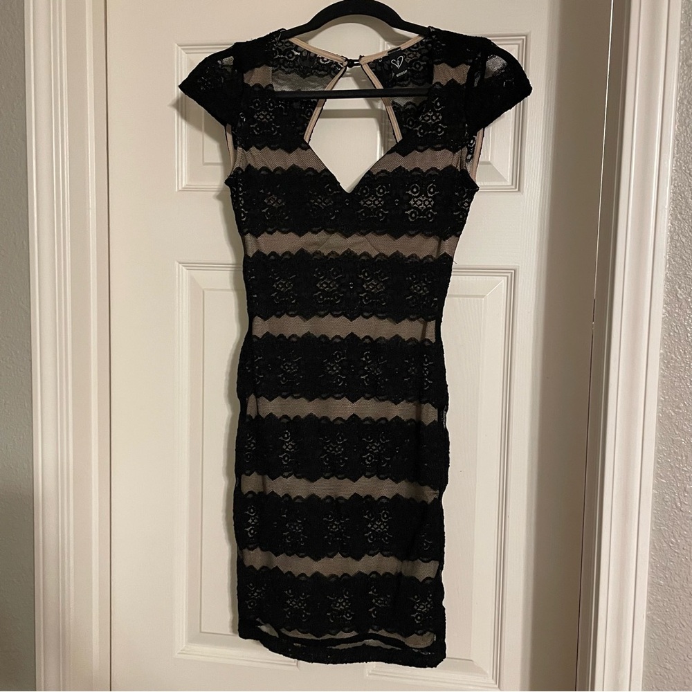 Black Lace Cocktail Dress